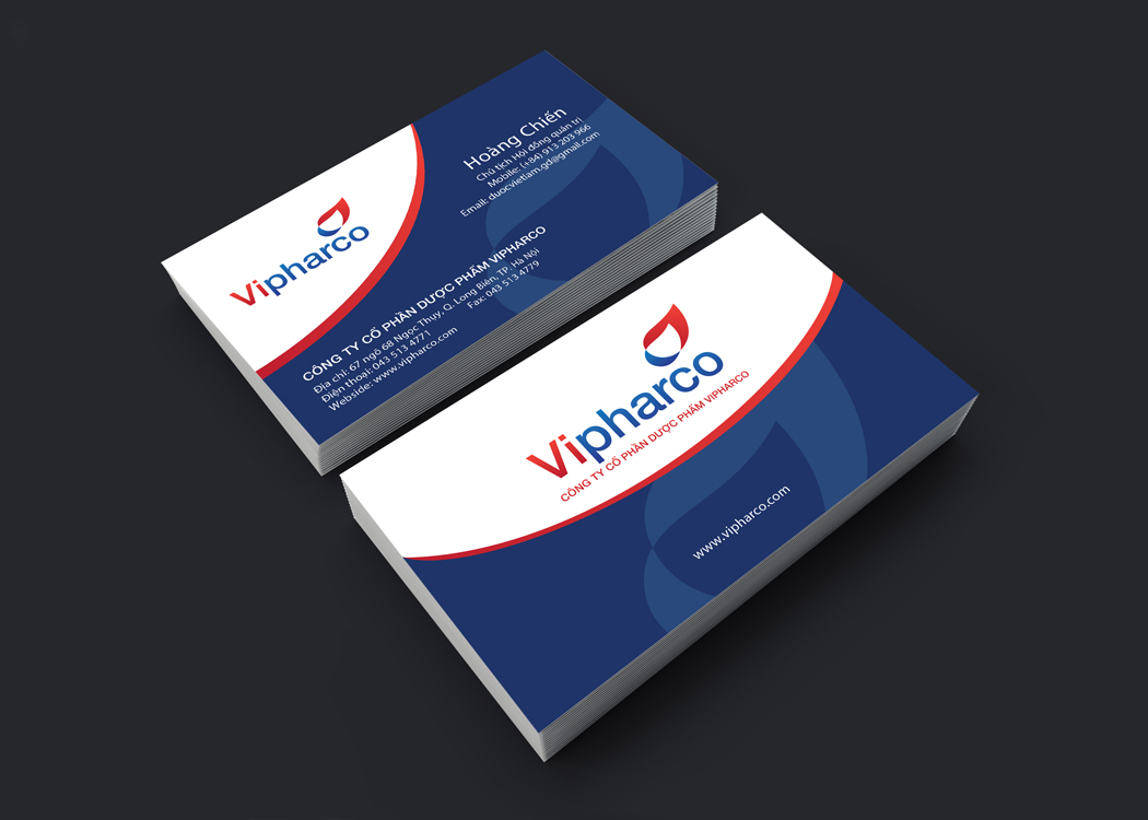 VIPHARCO - Thiết kế logo và nhận diện thương hiệu dược phẩm - y tế VIPHARCO